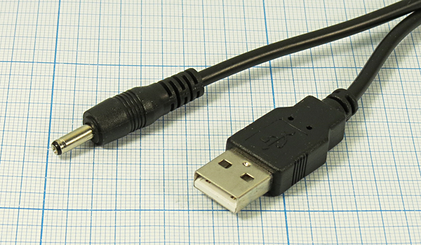 шнур шт USB A-шт 3,5d1,35x9\1,5м\\DAYTON 16-0020