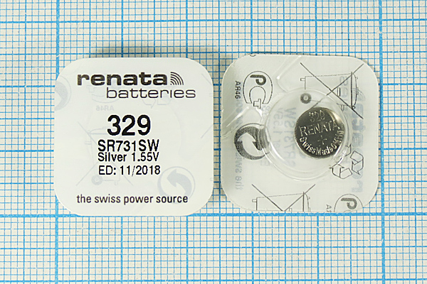 бат 1,5В\\ 7,9x3,1\SW\SR731SW/329\renata бат 1,5В\\ 7,9x3,1\SW\SR731SW/329\renata